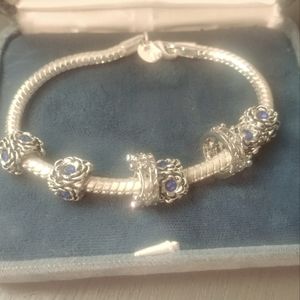Charm crown bracelet